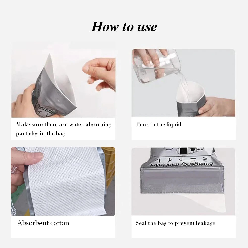 Effortlessly use 🚻 700ml Disposable Emergency Urine Bags – Portable, Leakproof for discreet, hygienic relief anytime.
