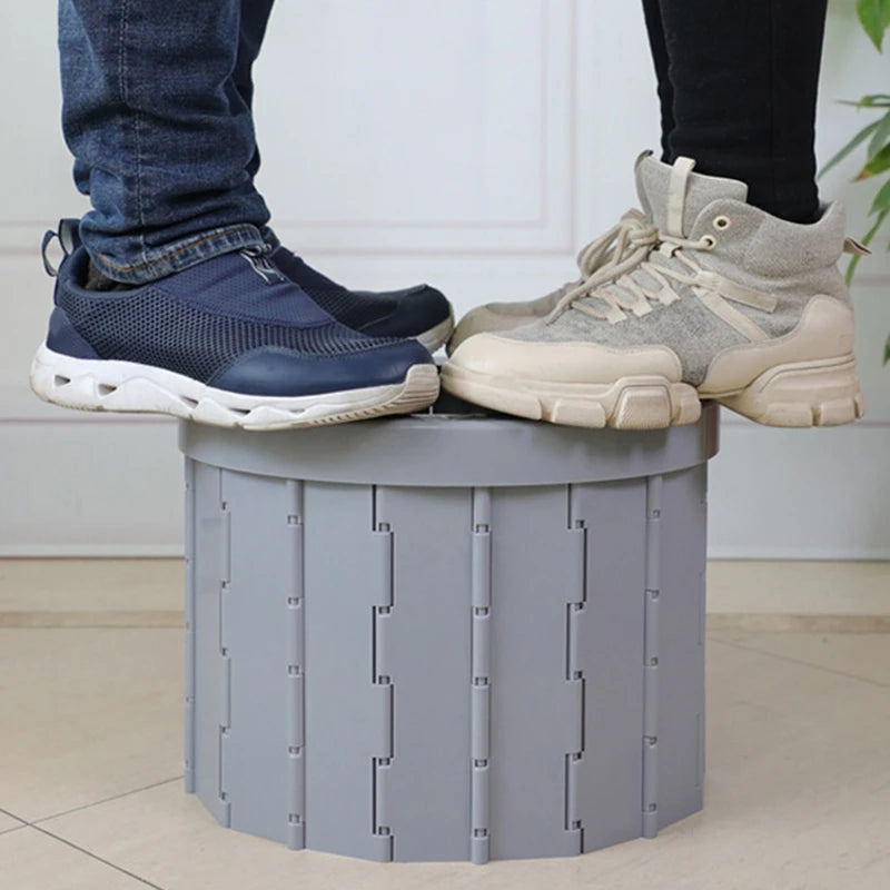 Reliable 🚽 Folding Portable Camping Toilet – Emergency Travel Toilet for off-grid adventures or emergency situations.